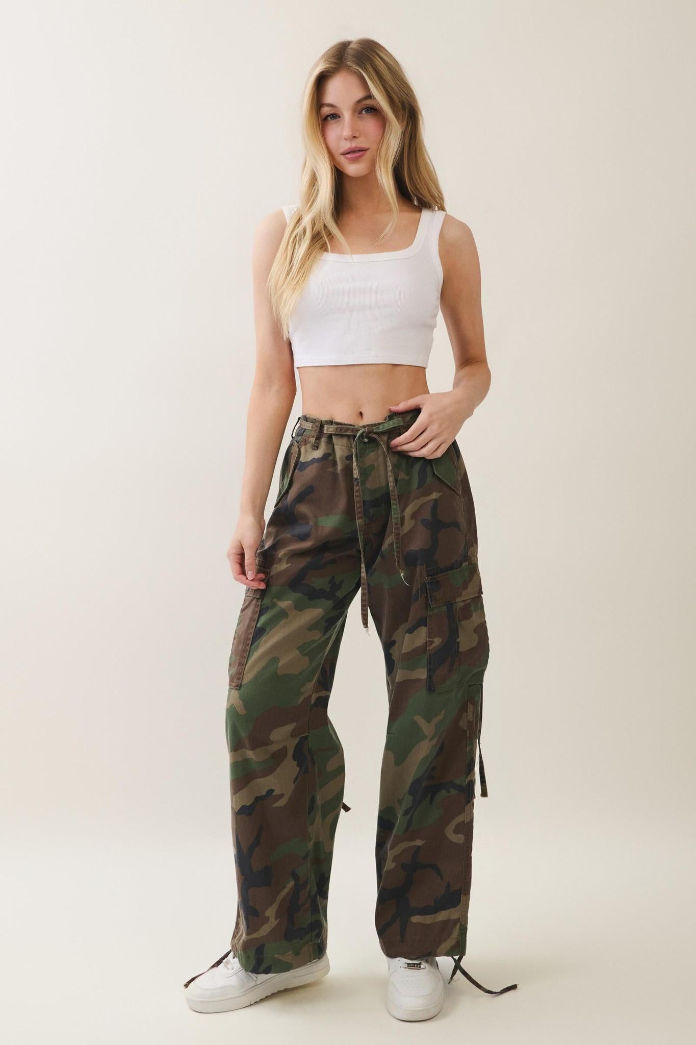 Trailblazer Wide Leg Camo Cargo Pants