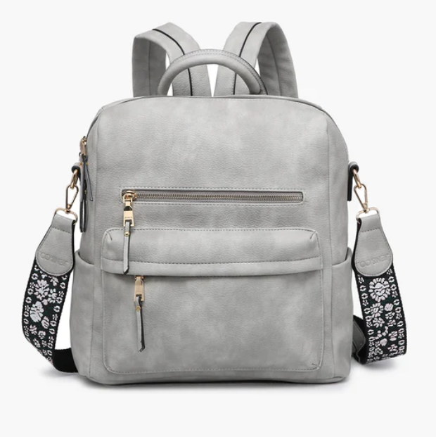 Amelia Light Grey Backpack