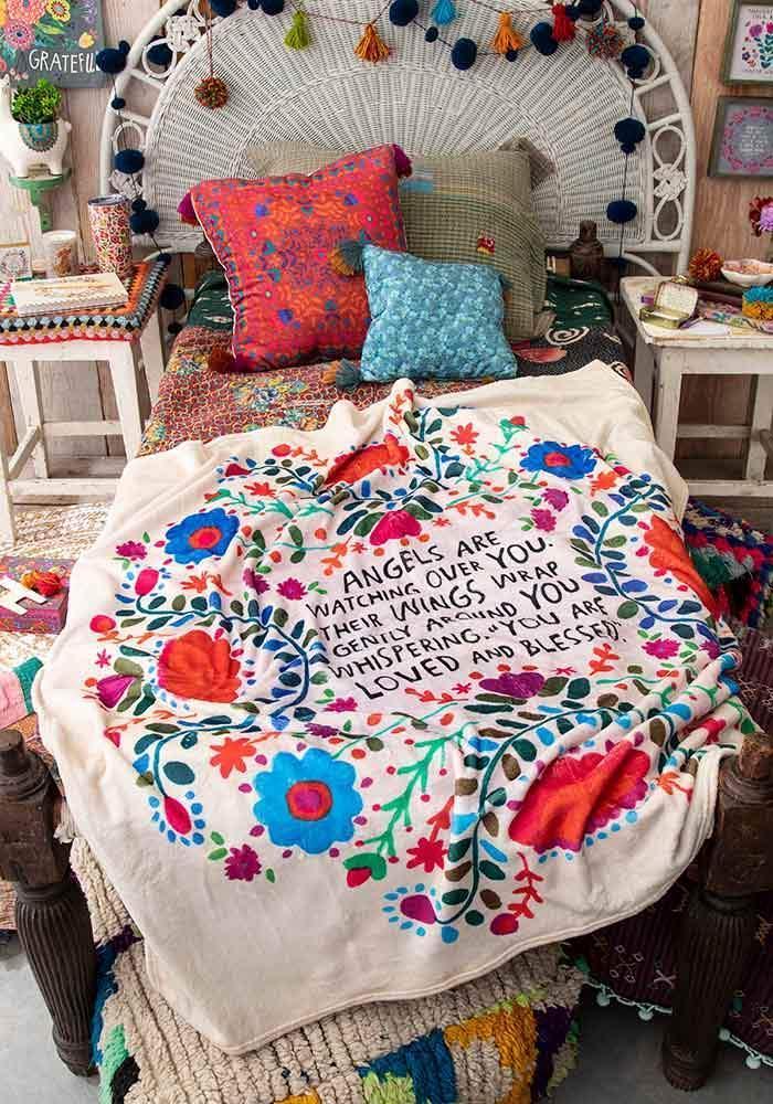 Angels Watch Over You Tapestry Blanket