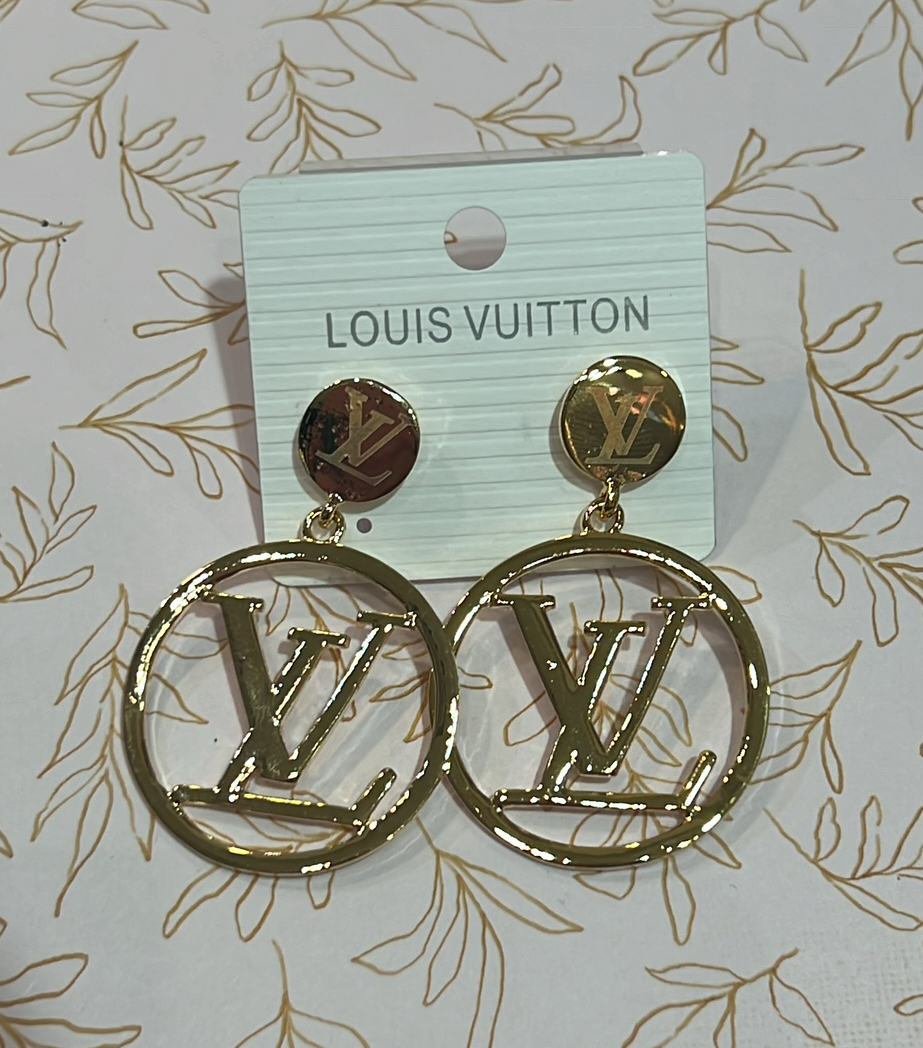 LV Circle Earrings