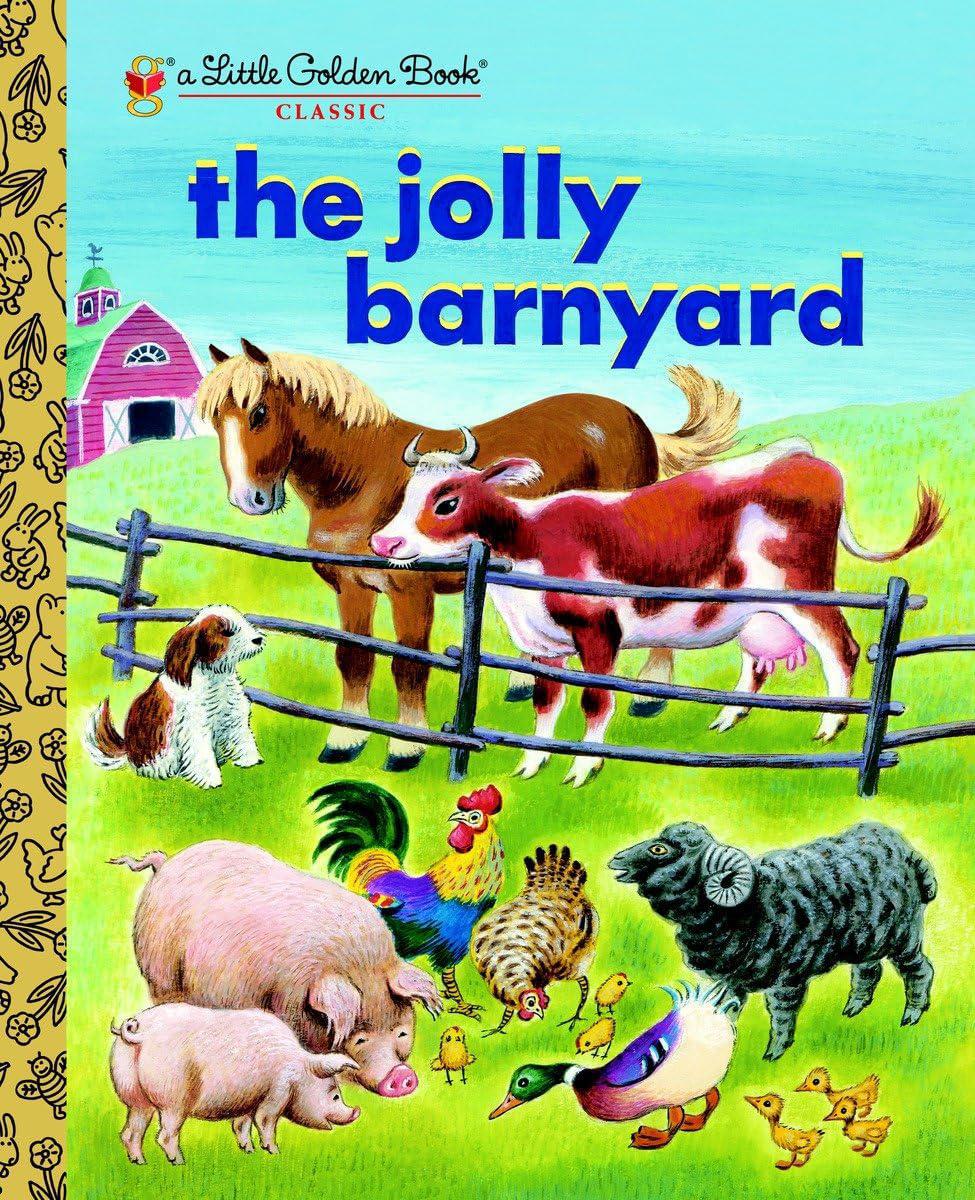 The Jolly Barnyard-Little Golden Book