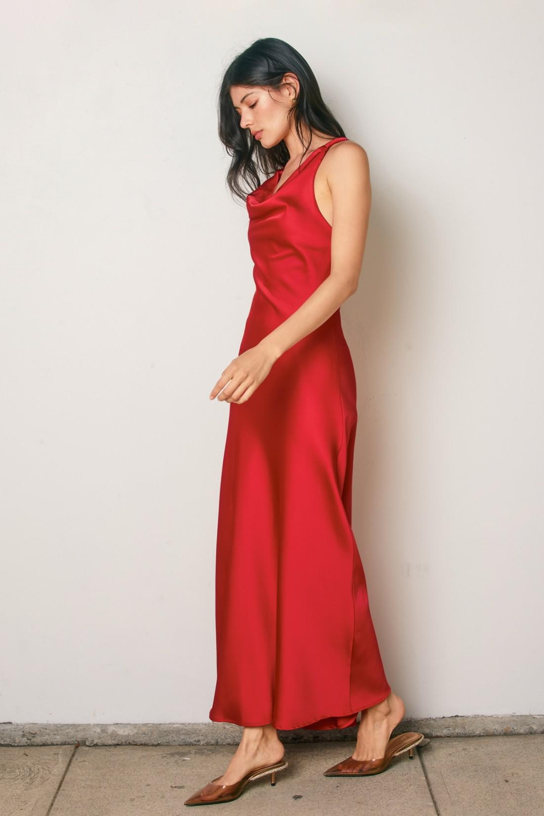 Twist And Shout Cord Strap Maxi Dress
