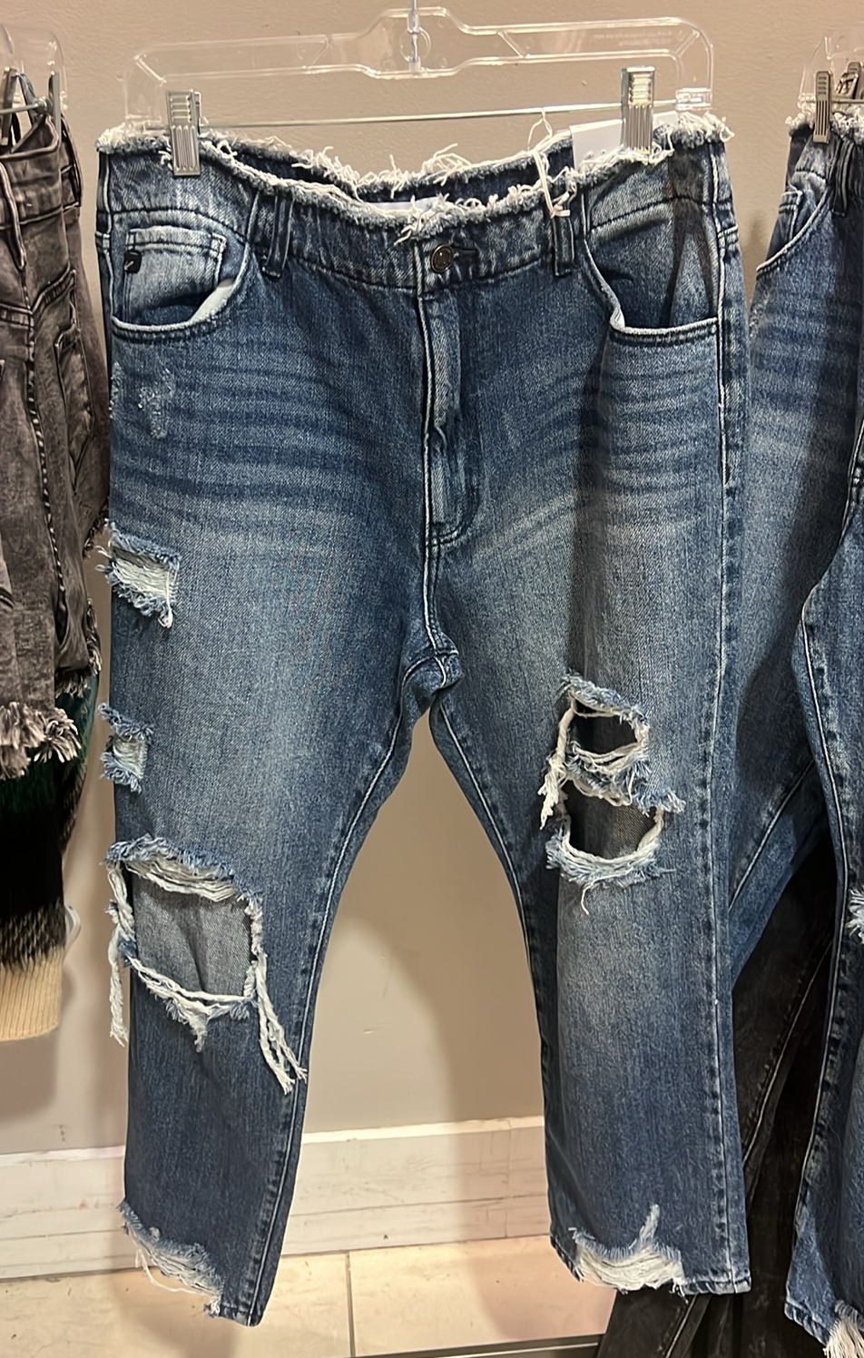 Fray Hem Jeans
