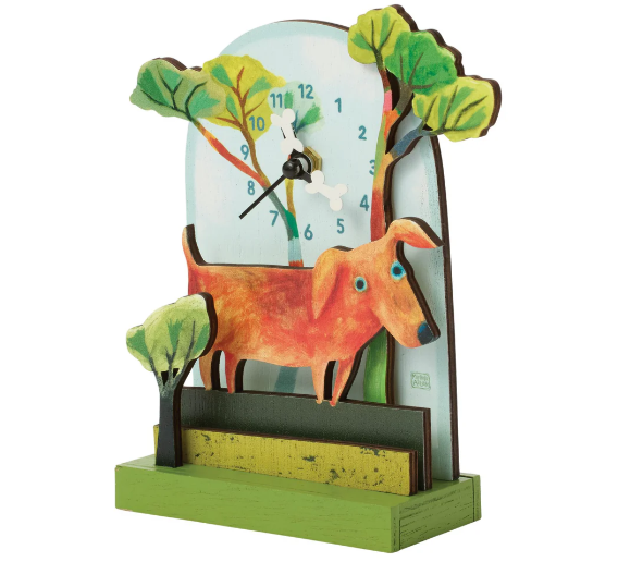 Allen Designs Forest Friend Wood Desk Clock