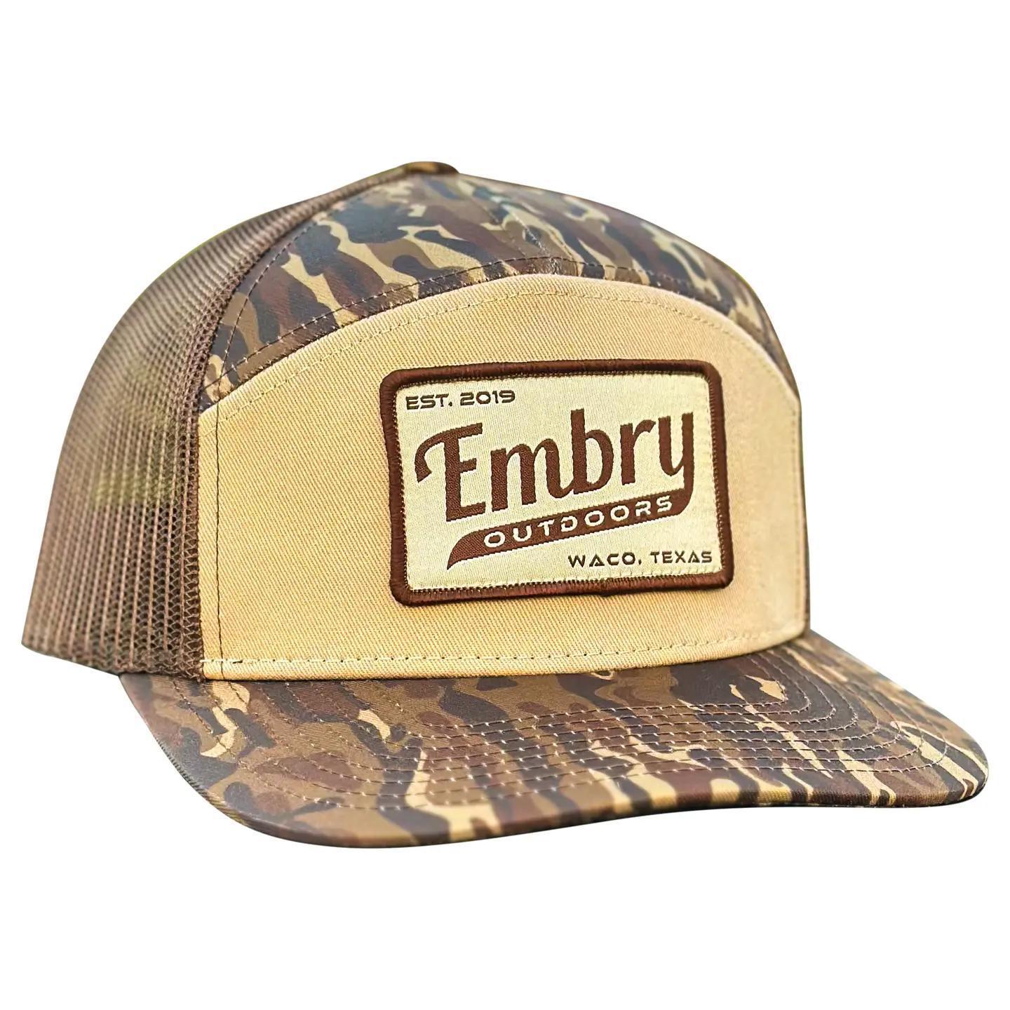 Brown Ranch 7 Panel "Retro" Hat