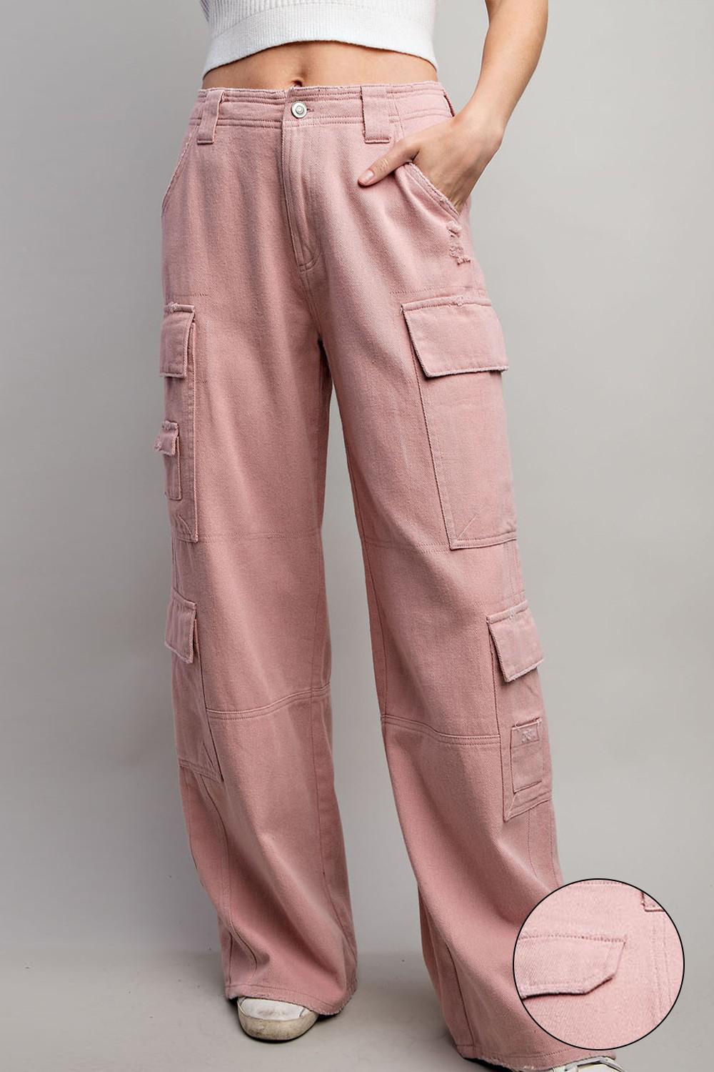Pink Mineral Cargo Pants
