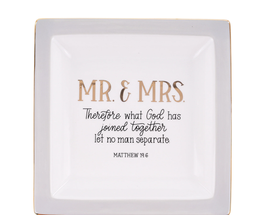 Mr. & Mrs. Joined Together Trinket Tray