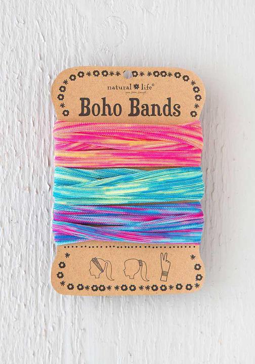 Pink Turquoise Lime Spandex Boho Bands