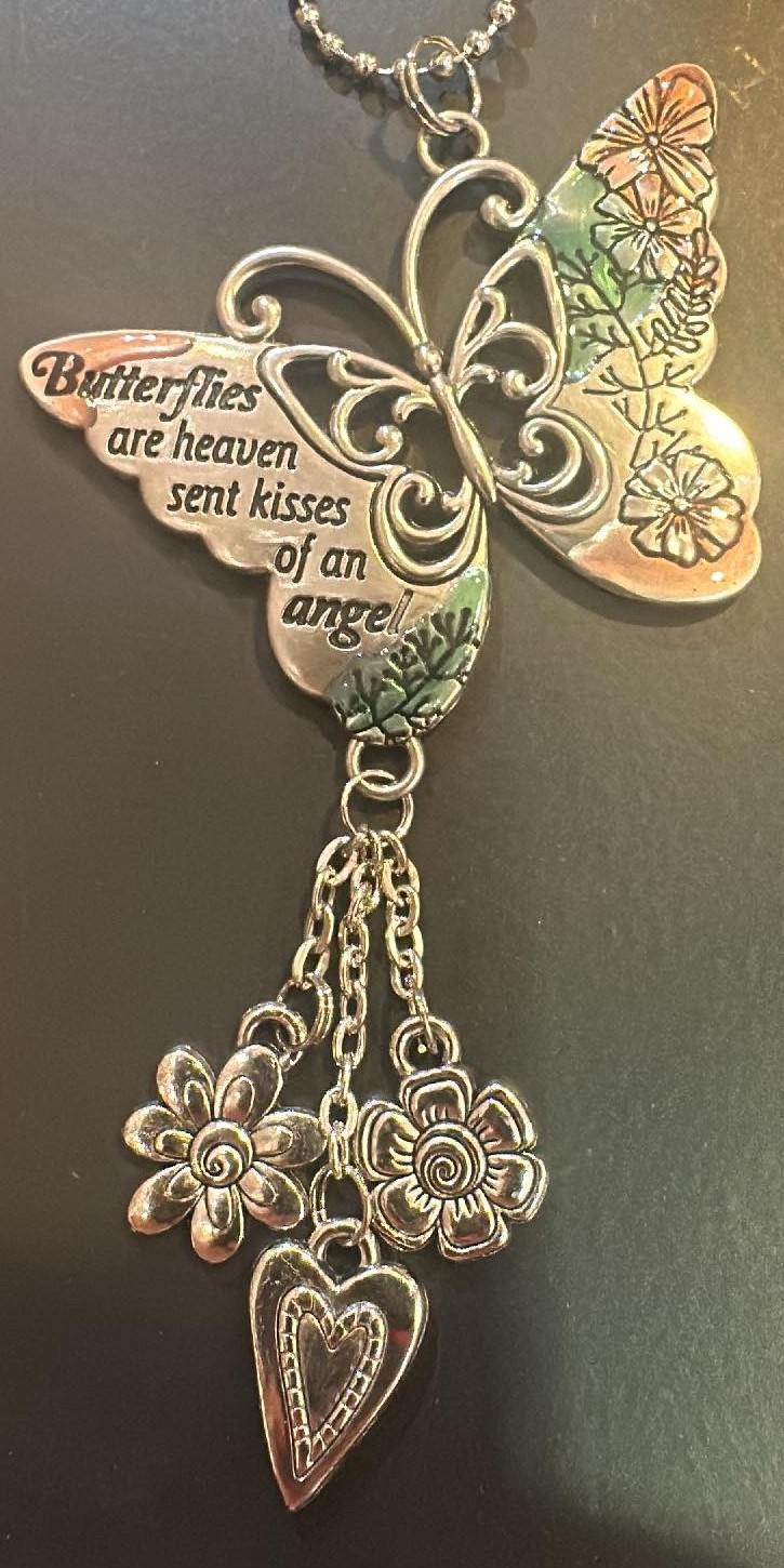 Butterflies Sent Kiss Car Charm