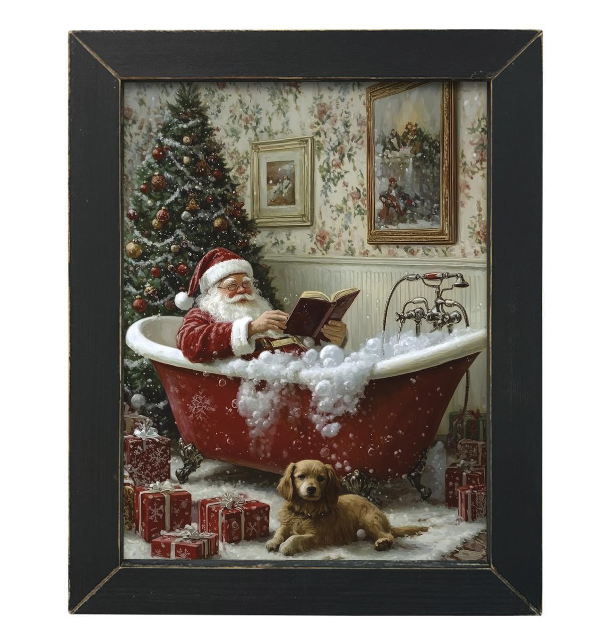 Classic Santa Bathtub Picture