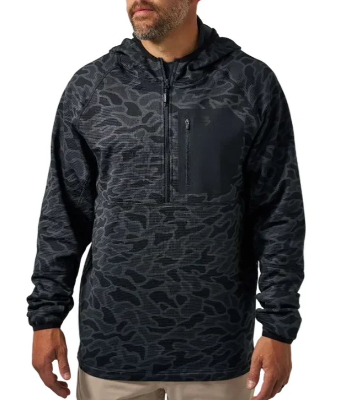 Burlebo - Blaze Tech Quarter Zip - Black Camo