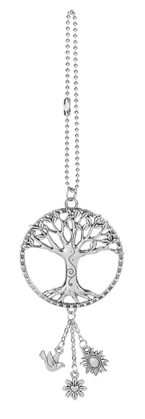 Car Charm- Silver Tree of Life