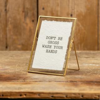 7" Gross Standing Sign