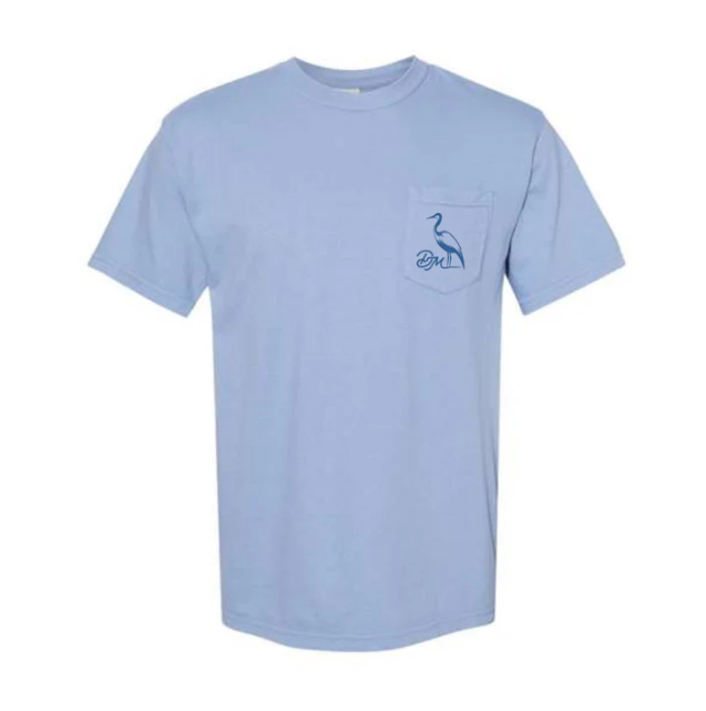 Beer Label Tee | Washed Denim