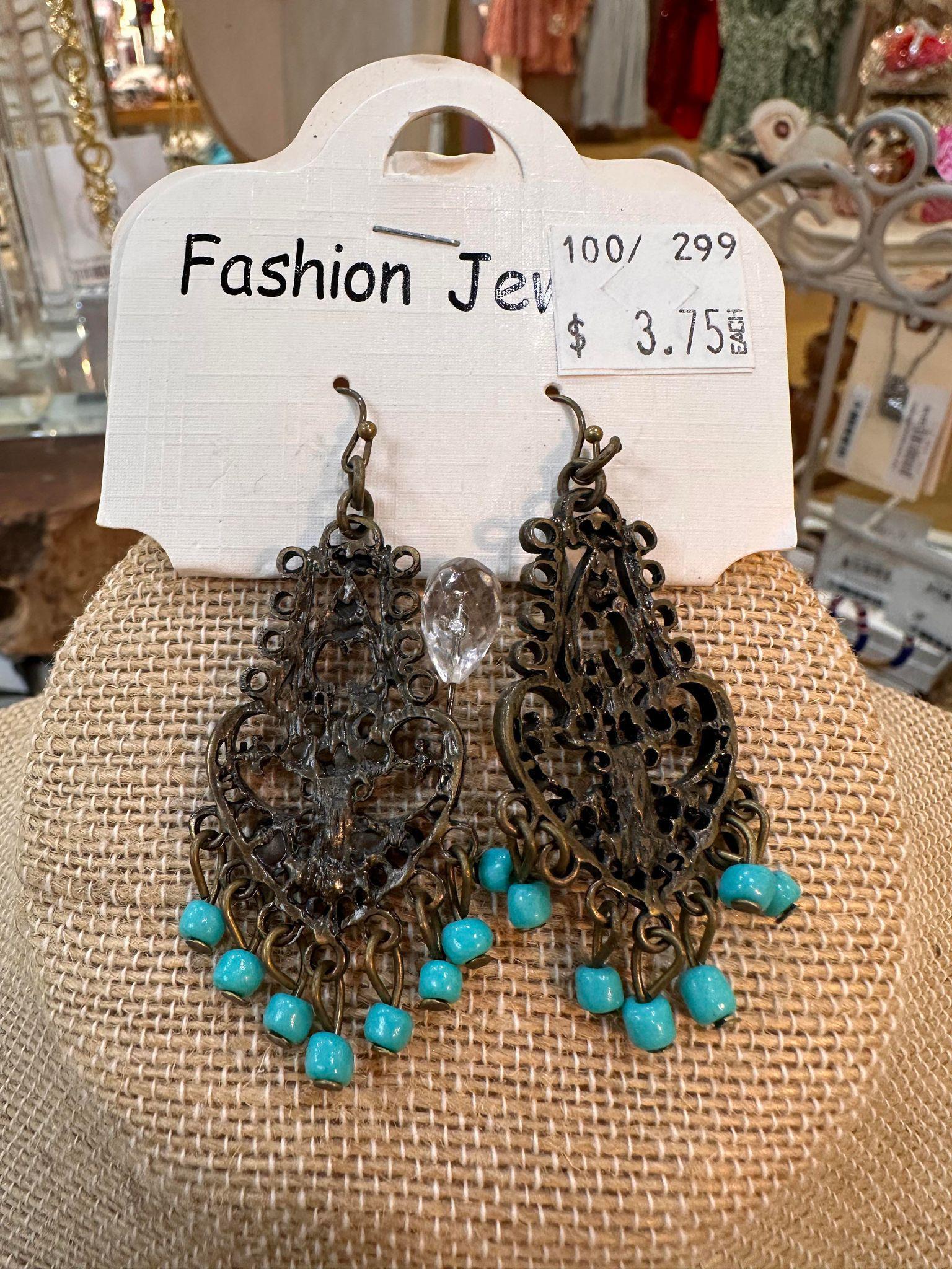 Washed Turquoise Dangles