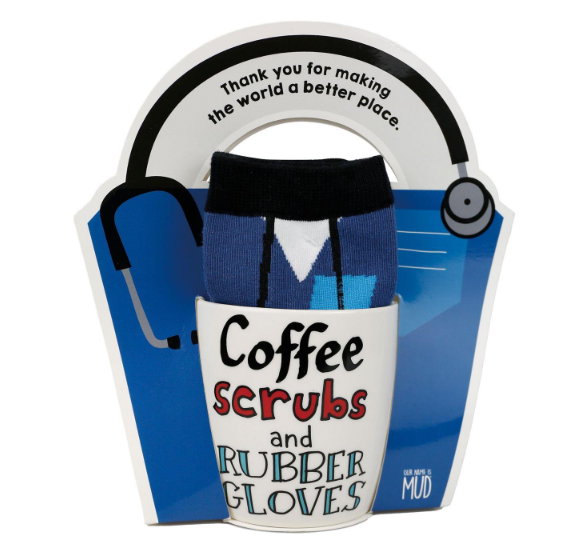 Scrubs Mug Sock Card Set