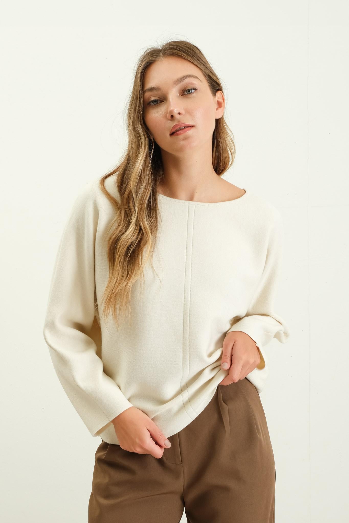 Front Seam Sweater