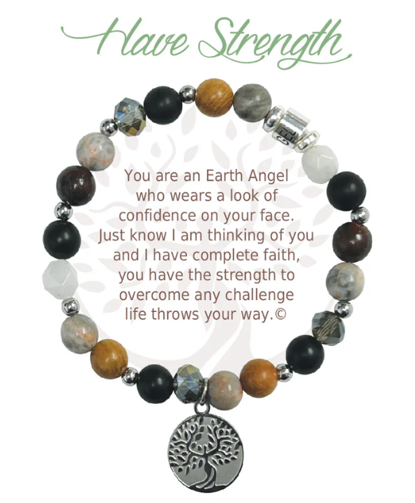 Earth Angel Natural Stone Bracelet - Have Strength