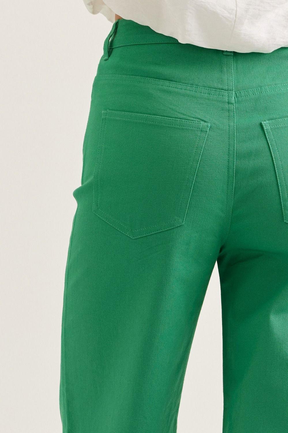 Solid Mid-Rise Ankle Length Pants