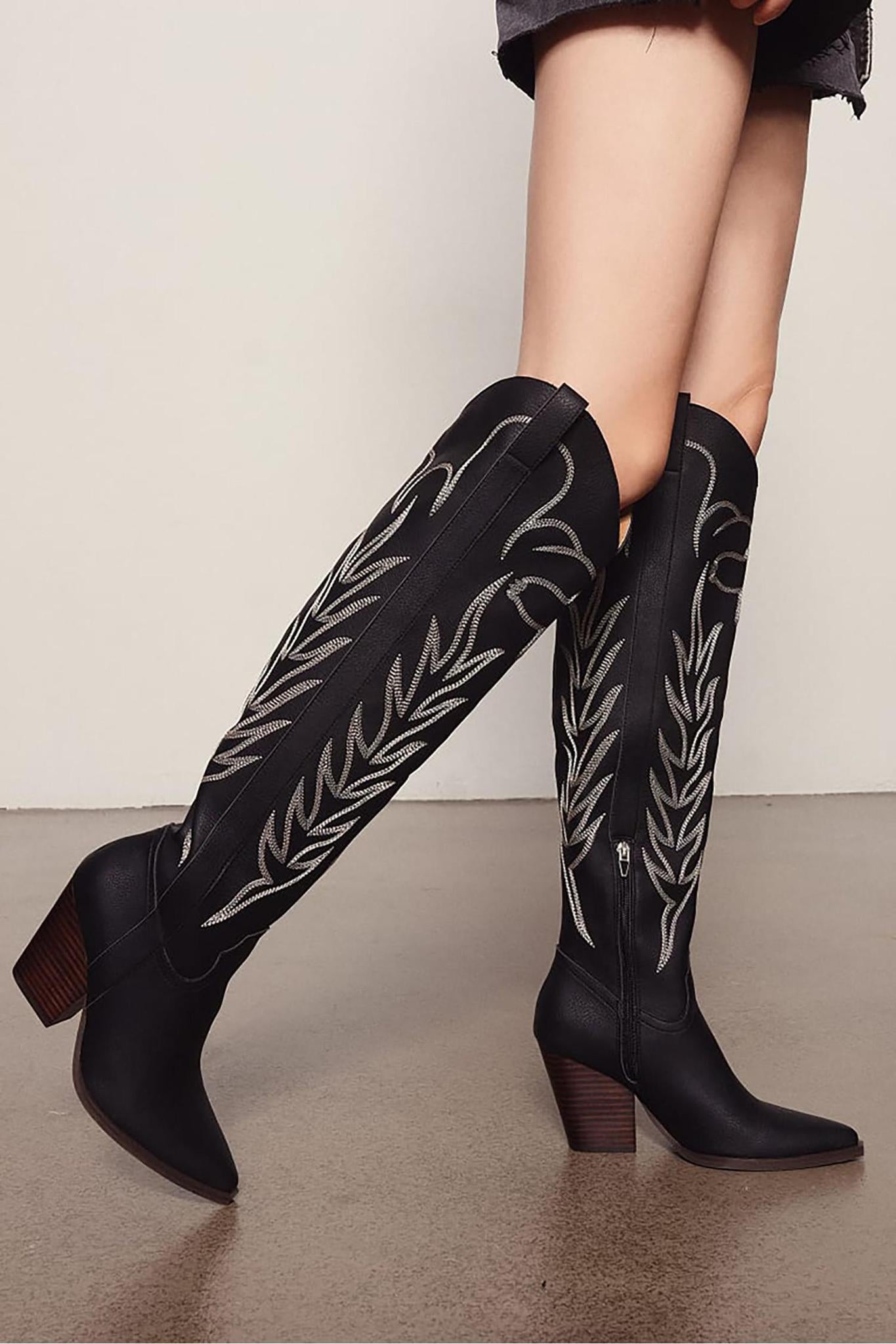 Celina Black Boots