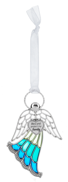 Stained Glass Angel Ornament