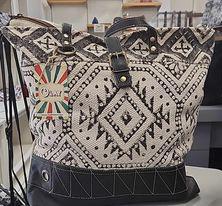 Black & Cream Aztec Bag