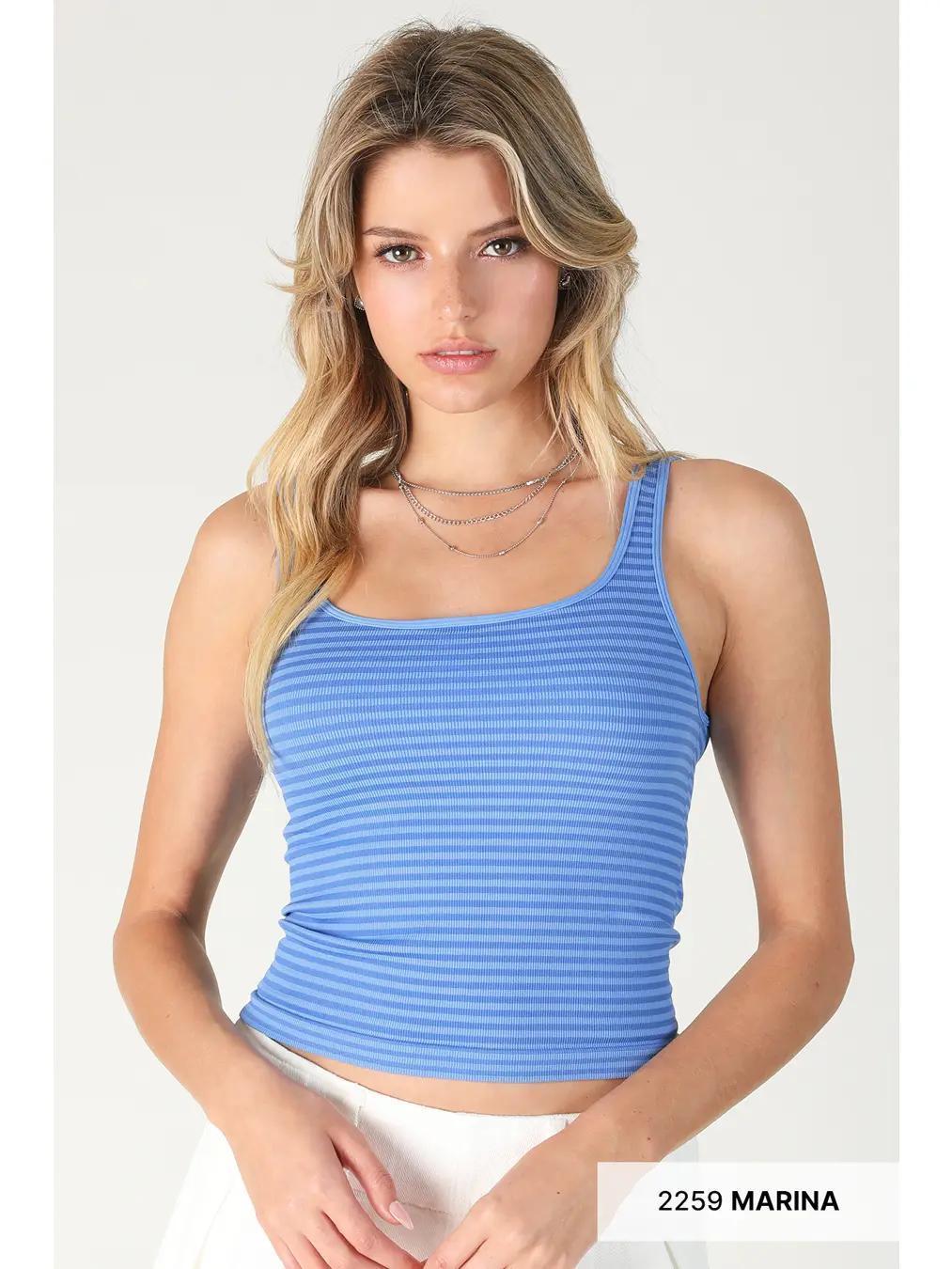 Striped Tank Top O/S