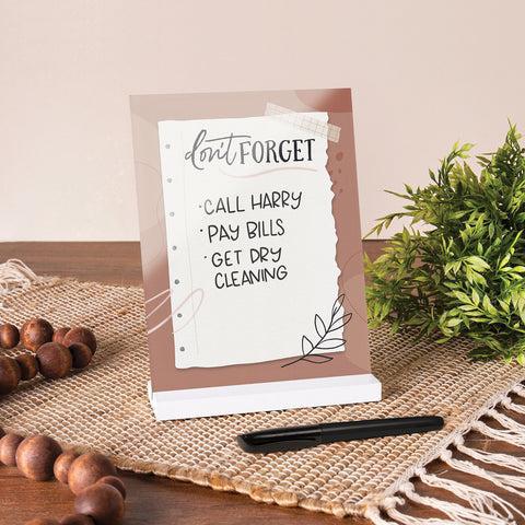 Dry Erase Don't Forget Board