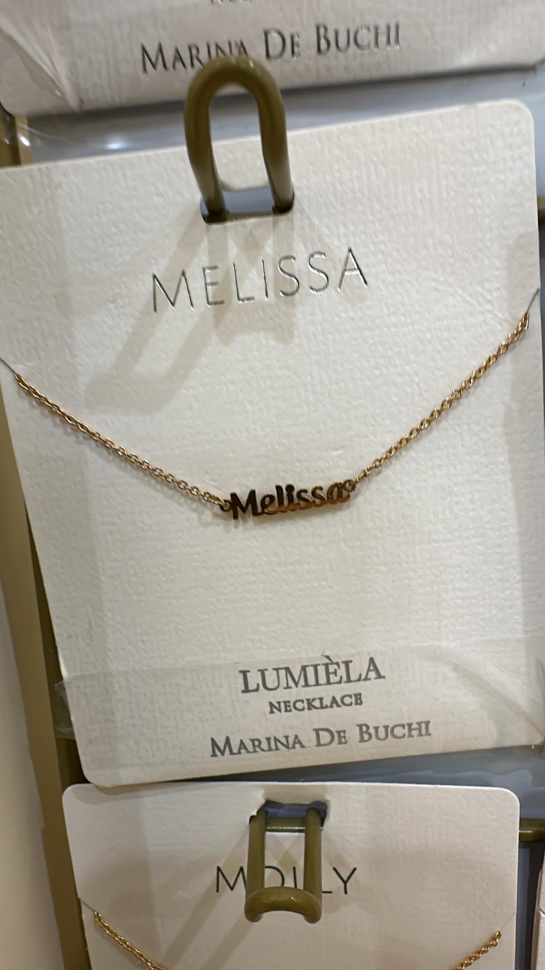 Lumiela Melissa Name Necklace