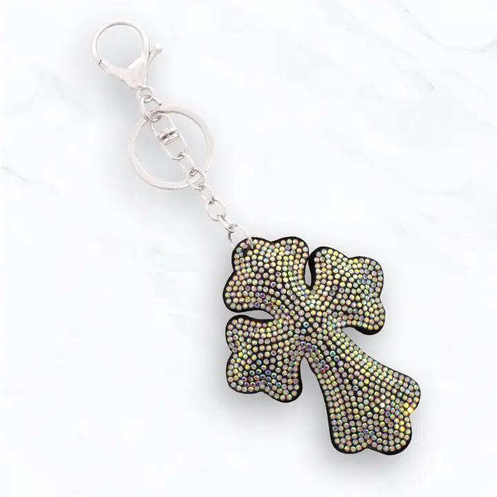 Puffy Rhinestone Keychains