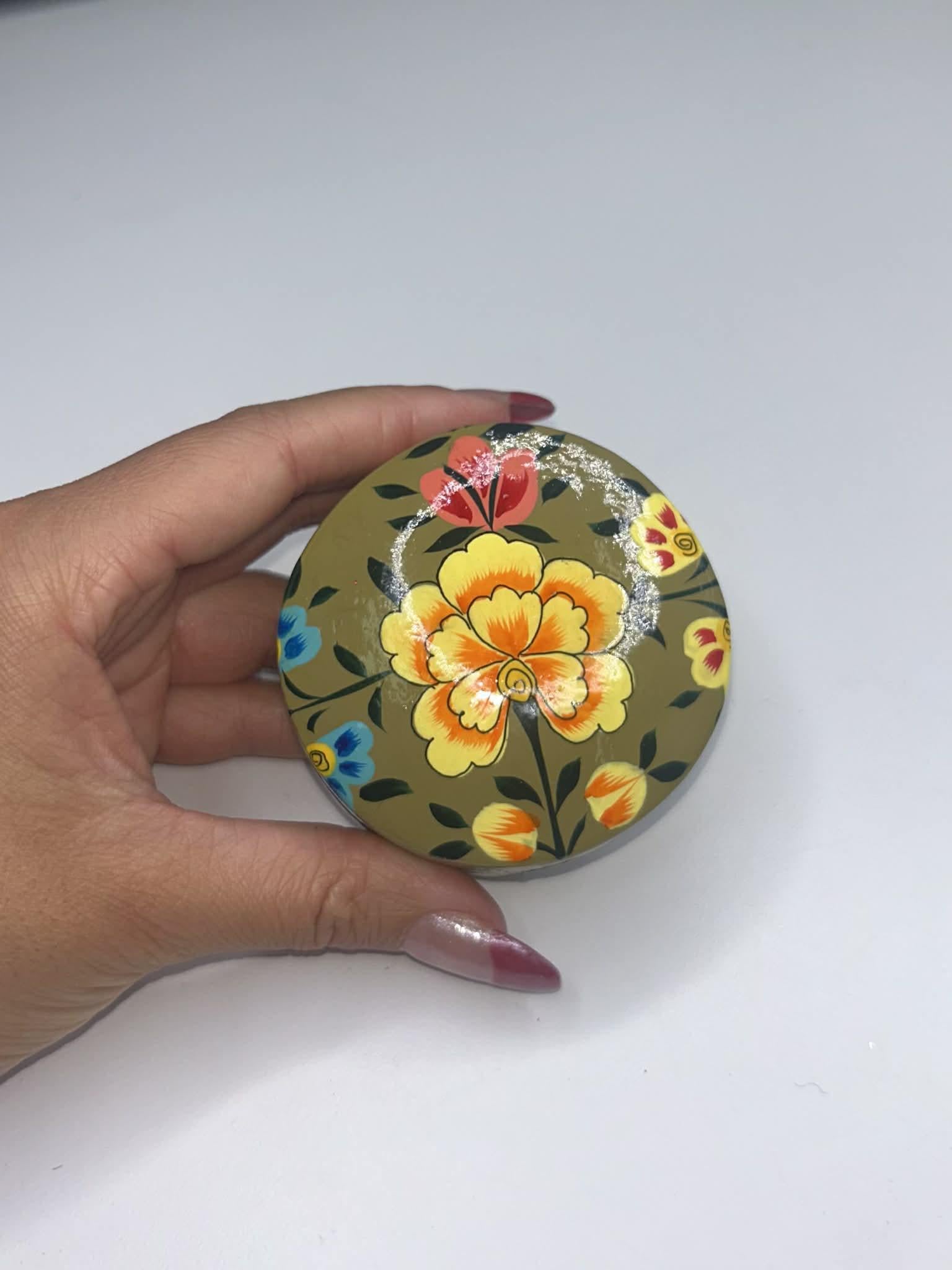 Papier Mache Round Assorted Boxes