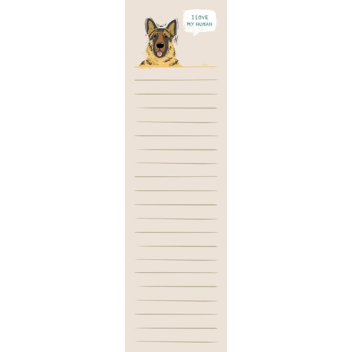 I Love My Human Note Pad