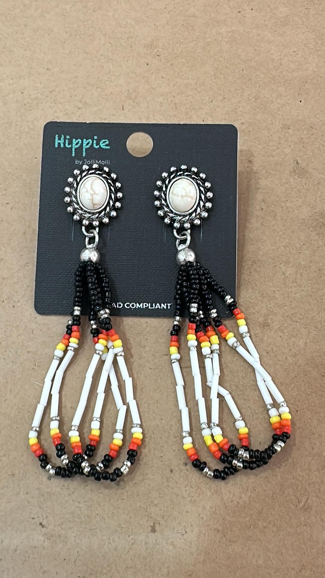 Concho Drop Earrings