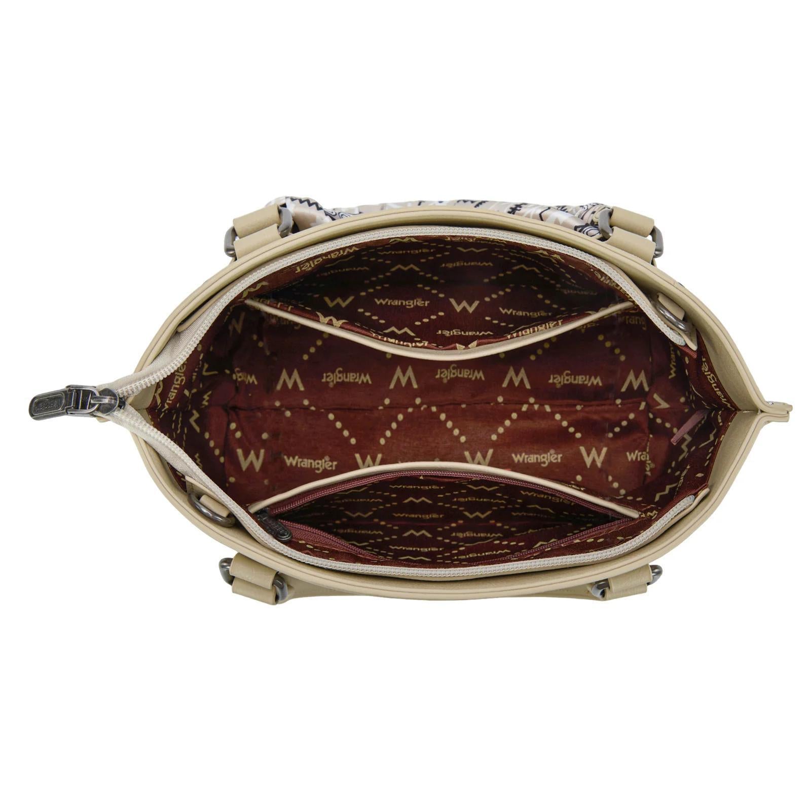 Wrangler Bandana Paisley Print Tote/Crossbody