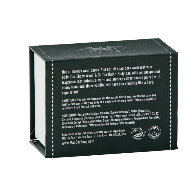 MAN BAR® MINI Hair & Body - Ebony Wood & Coffee