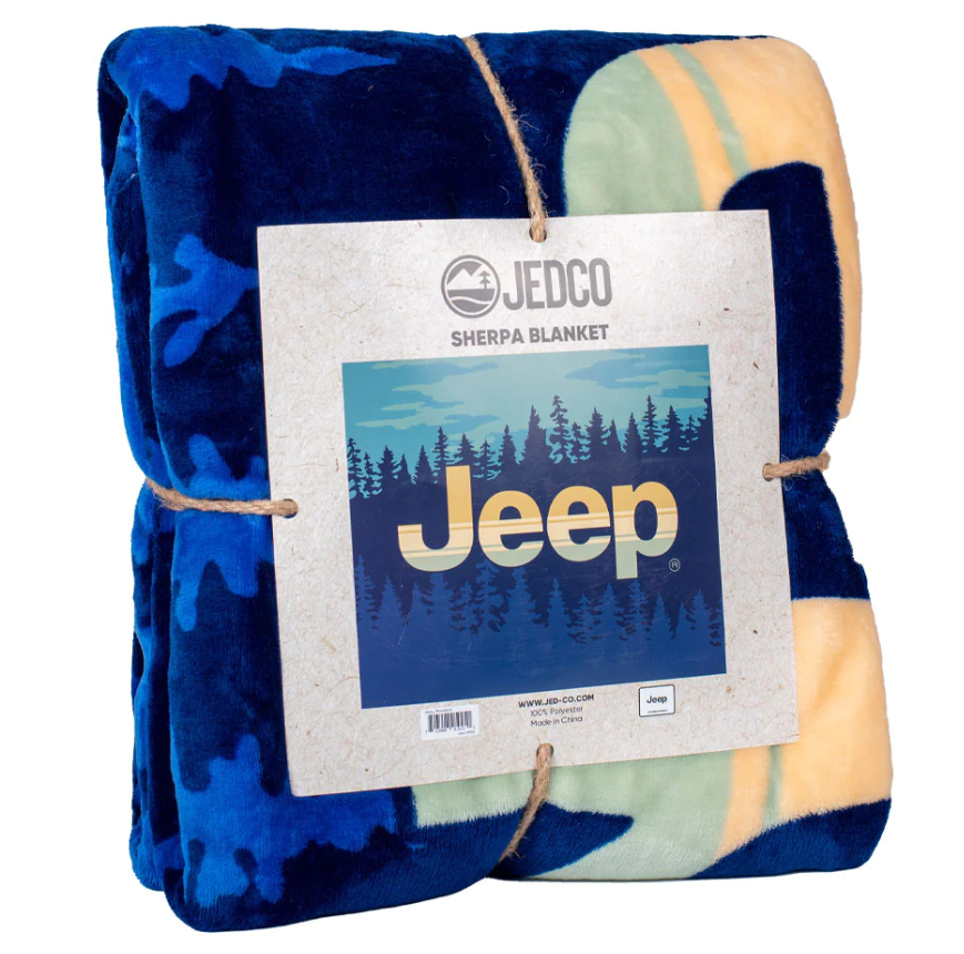 Jeep Mountain Woodland Blanket