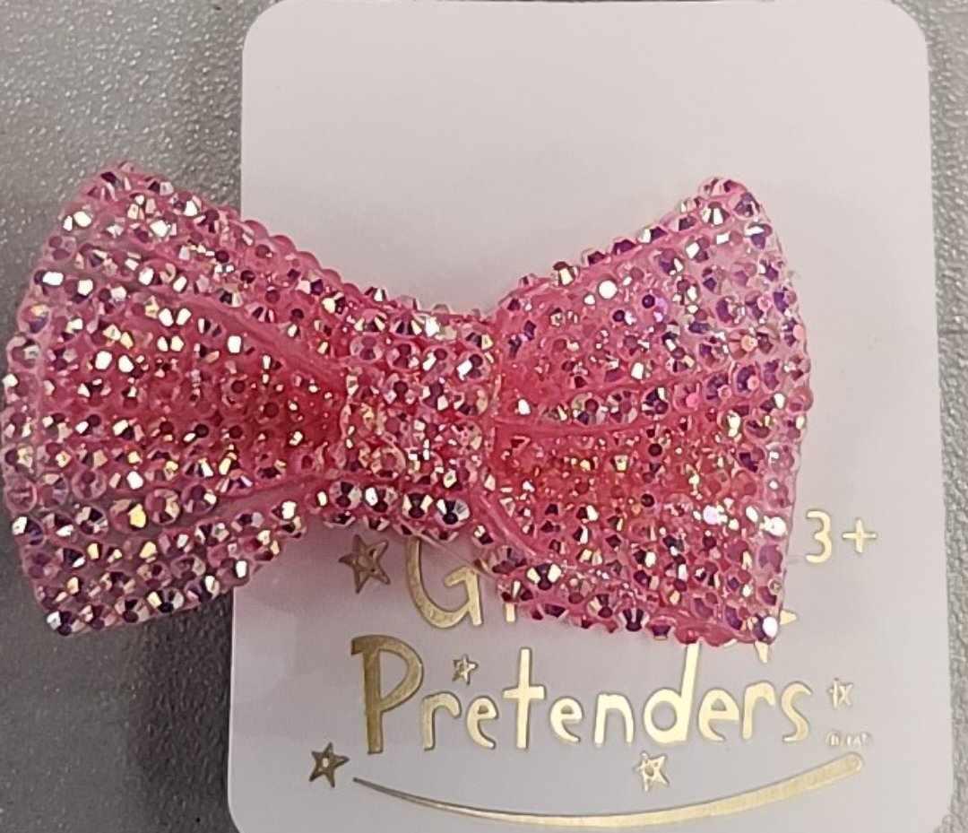 Pink Rhinestone Barrette