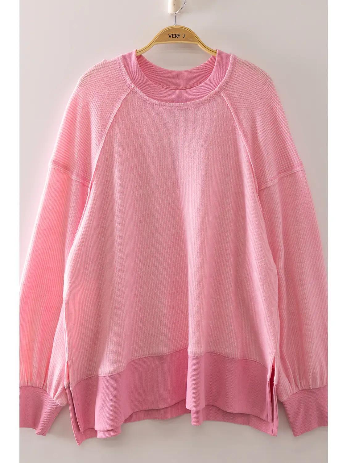 Pink Vintage Thermal Sweater