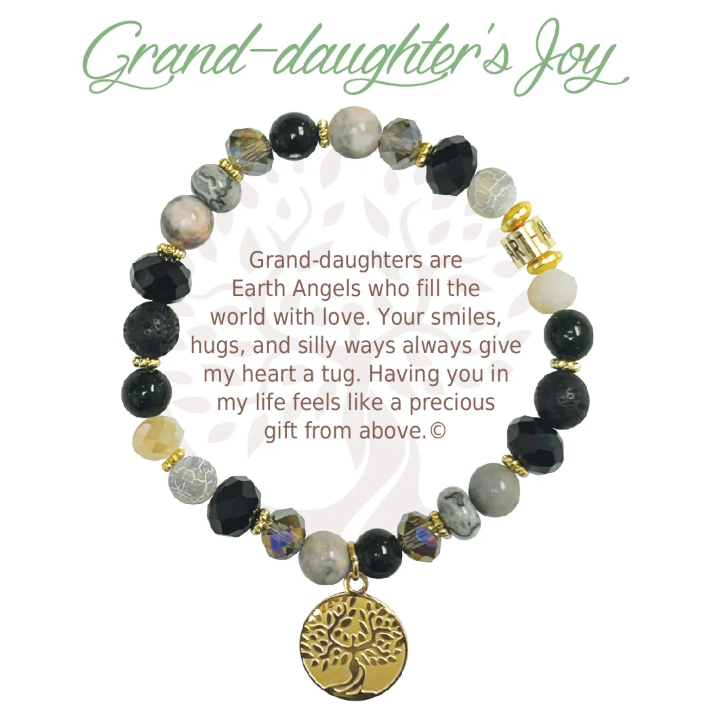 Earth Angel Natural Stone Bracelet - Grand-daughter's Joy