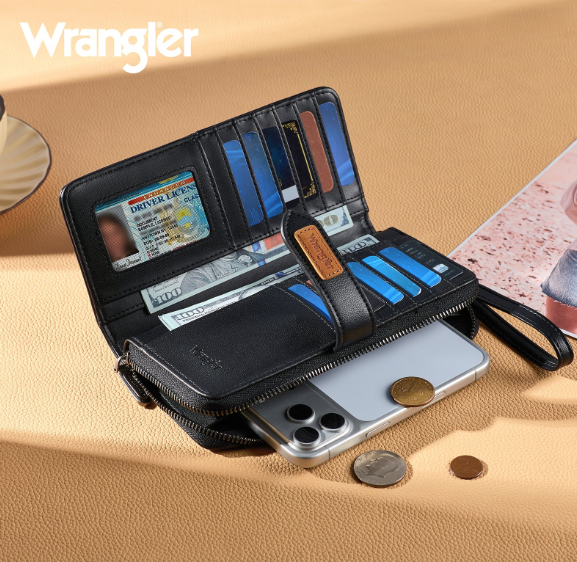 Wrangler Wristlet RFID Blocking Wallet