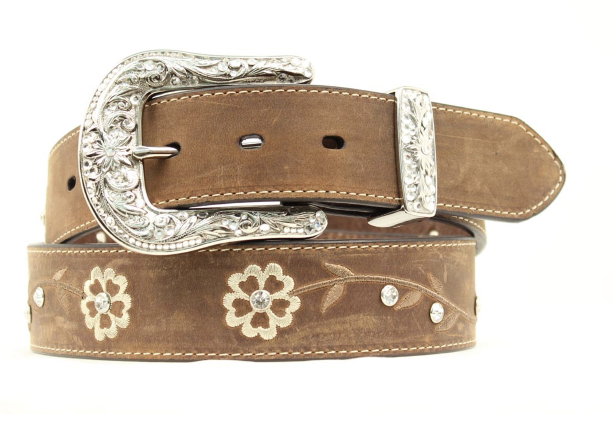 Ariat Women's Scrolling Florals Leather Belt