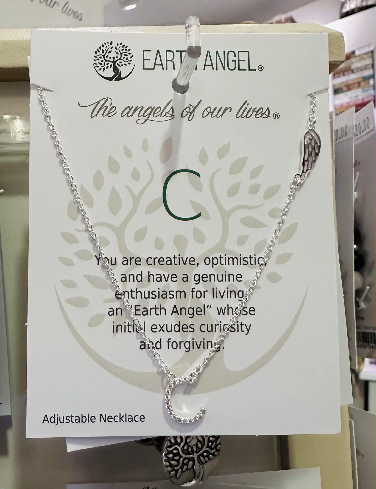 Earth Angel Initial Necklaces