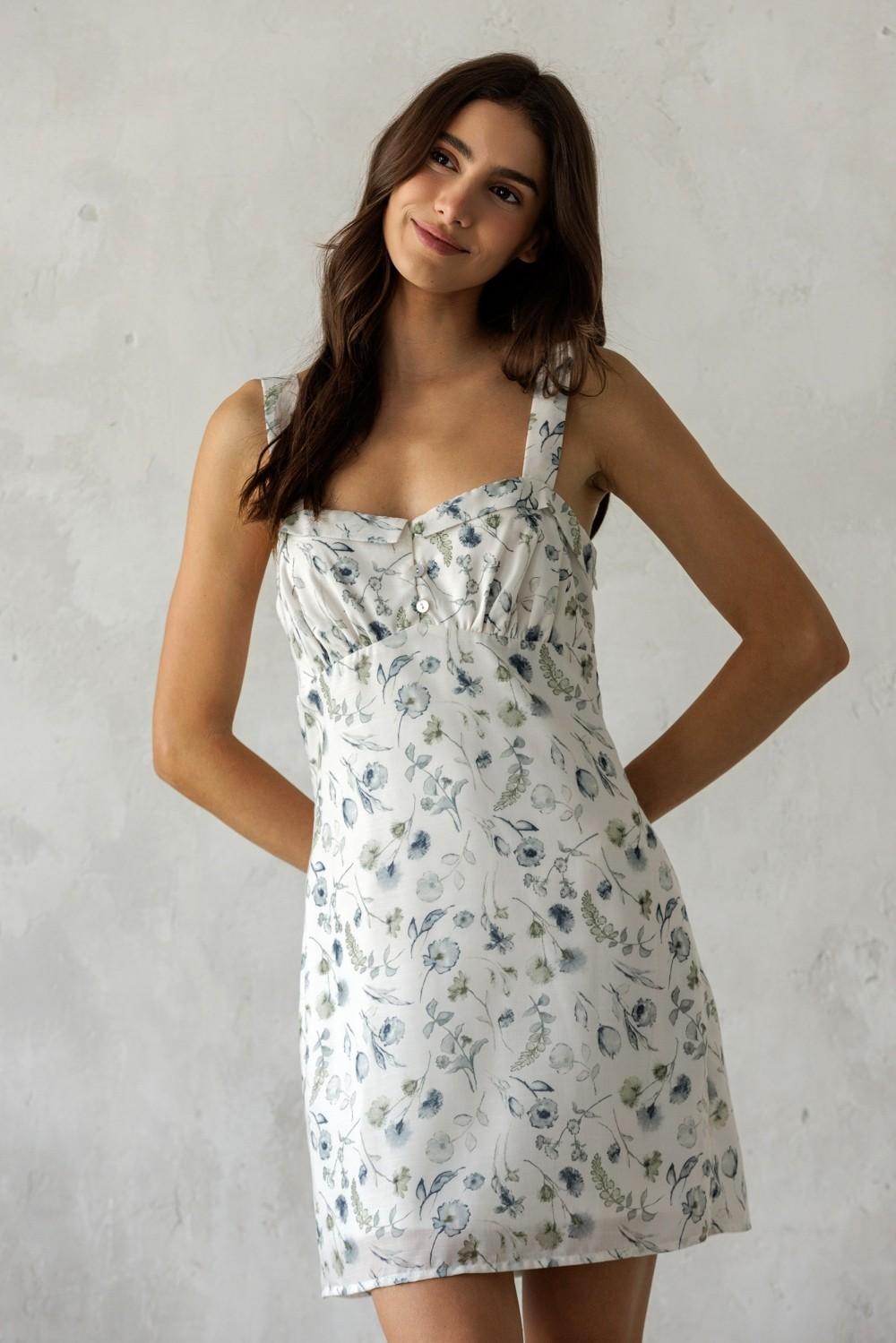 Floral Jacquard Mini Dress