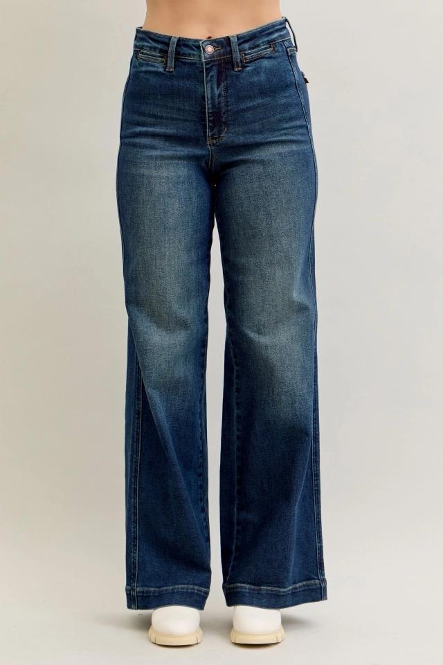 Judy Blue HW Retro Wide Tc Front Welt Pockets