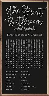 The Great Bathroom Word Search