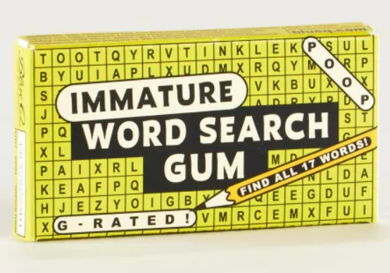 Immature Word  Search Gum