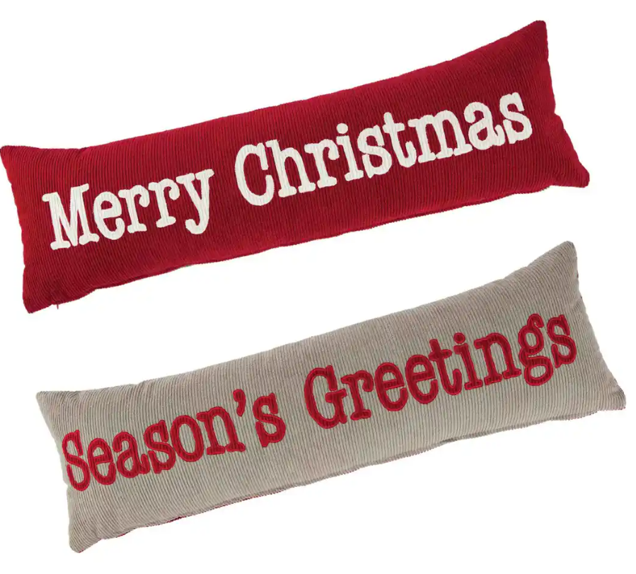Holiday Reversible Long Pillow