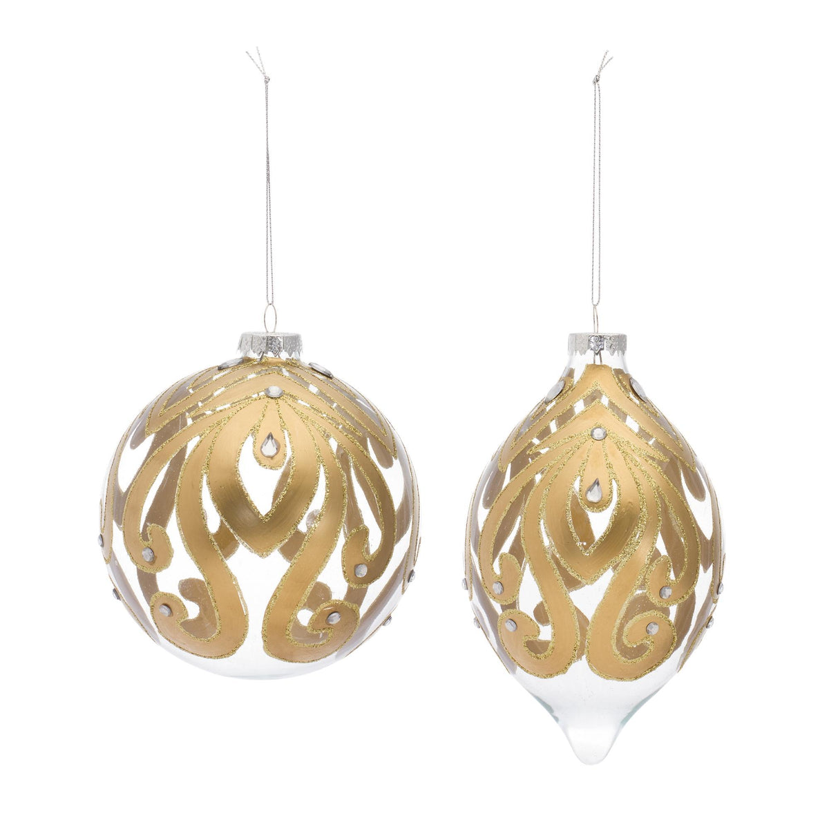 Gold Glass Ornament