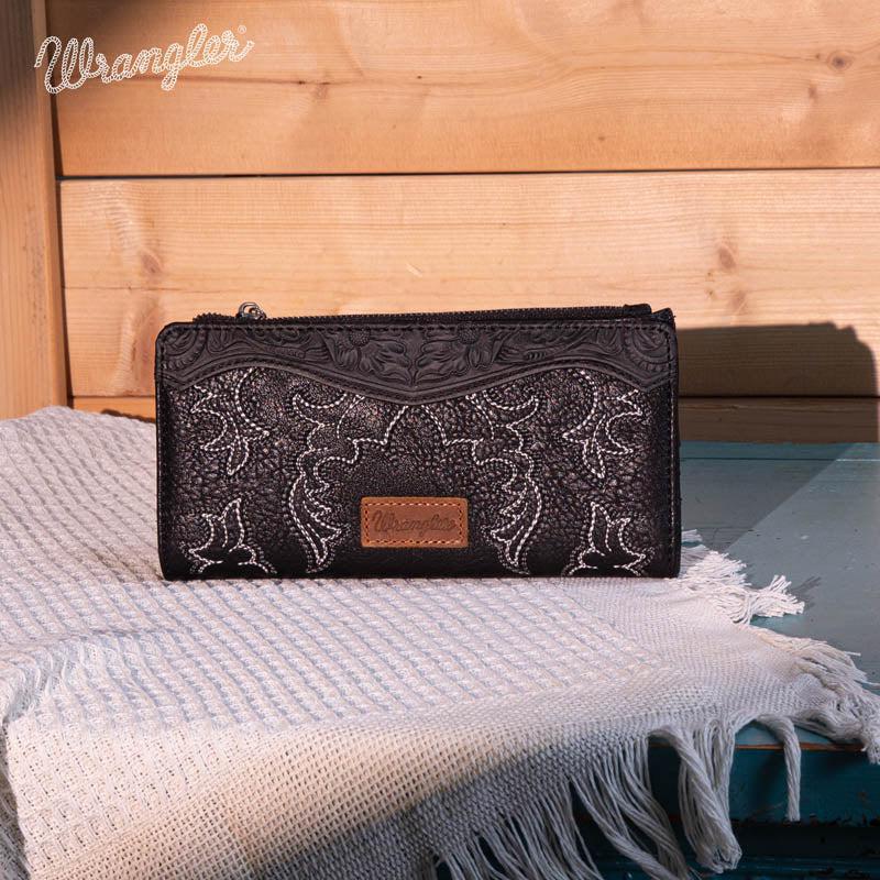 Wrangler Embroidered Bi-Fold Wallet