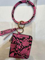 Pink Reptile Bangle & Wallet